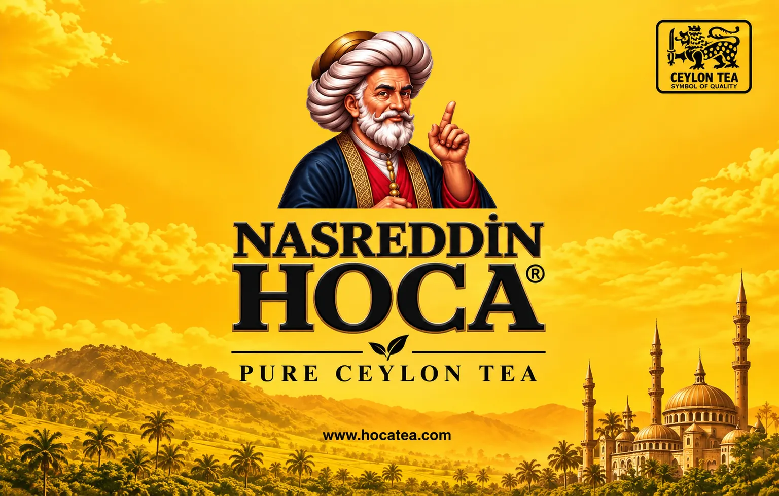 Nasreddin Hoca Pure Ceylon Tea marka afişi